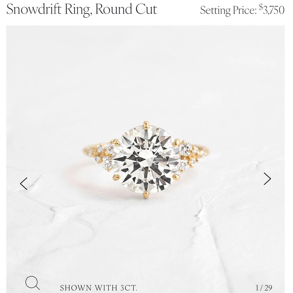 Melanie Casey Snowdrift Ring in 14k Yellow Gold